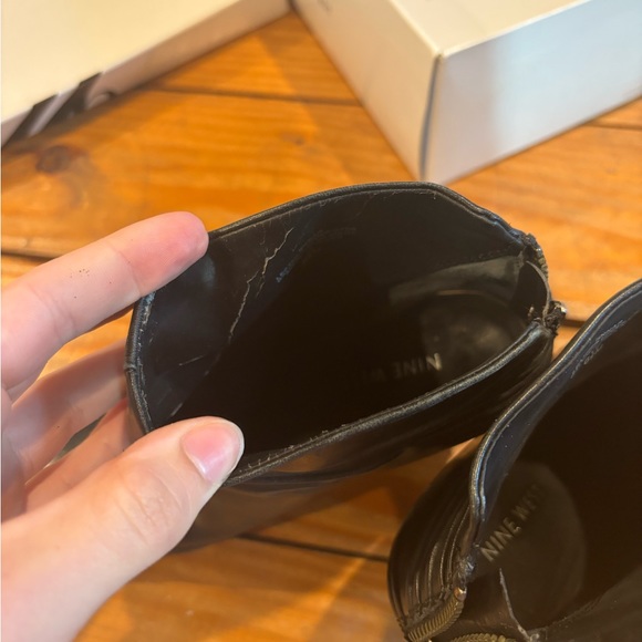 (418) NINE WEST BLACK BOOT HEELS - Picture 8 of 14